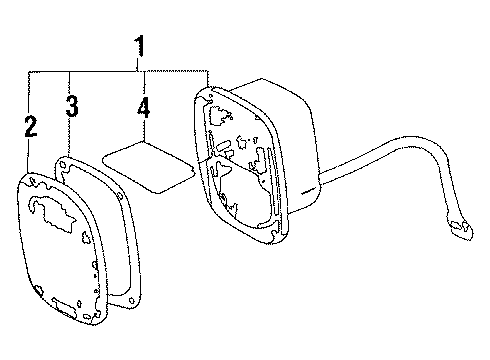 1990 Jeep Wrangler Combination Lamps Diagram