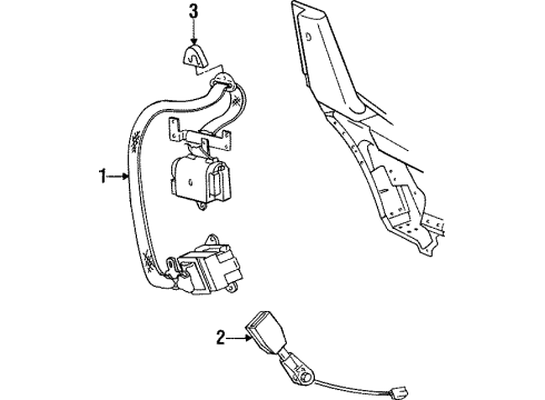 1992 Dodge Viper Seat Belt Diagram