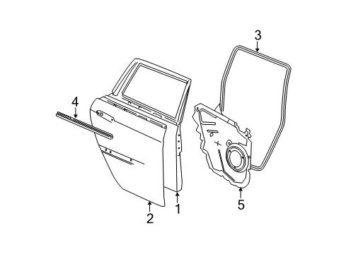 2005 Chrysler Pacifica Rear Door Diagram