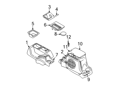 2003 Jeep Wrangler Console Diagram