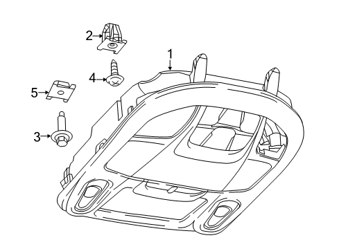 2024 Chrysler Voyager Overhead Console Diagram