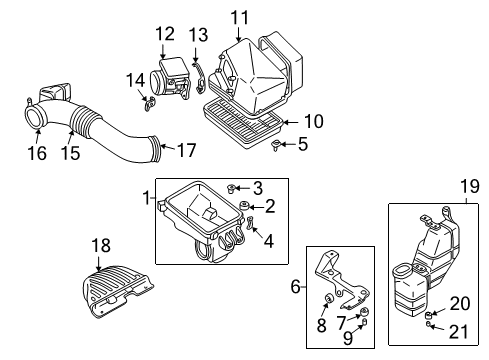 2002 Dodge Stratus Filters Diagram 1 - Thumbnail
