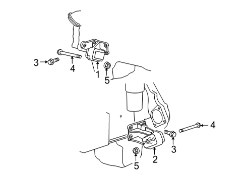 2008 Dodge Ram 3500 Engine & Trans Mounting Diagram 2 - Thumbnail