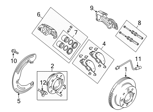2017 Ram 2500 Front Brakes Diagram 1 - Thumbnail