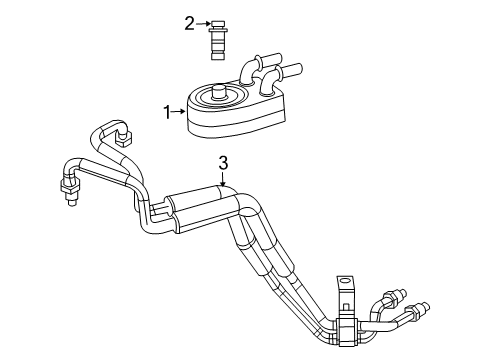 2009 Chrysler Sebring Oil Cooler Diagram 3 - Thumbnail