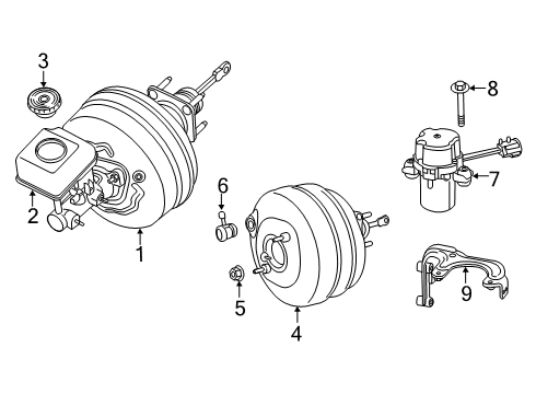 2022 Ram 2500 Vacuum Booster Diagram