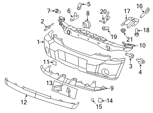2009 Dodge Nitro Front Bumper Diagram
