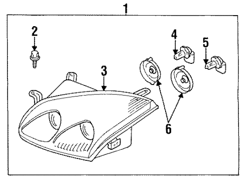 1994 Dodge Stealth Headlamps Diagram