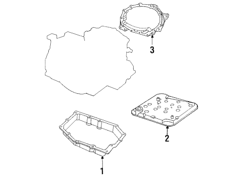 1999 Chrysler LHS Transaxle Parts Diagram