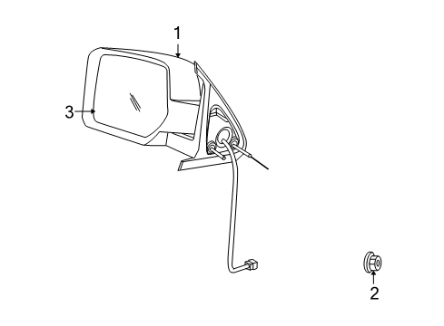 2009 Dodge Nitro Outside Mirrors Diagram