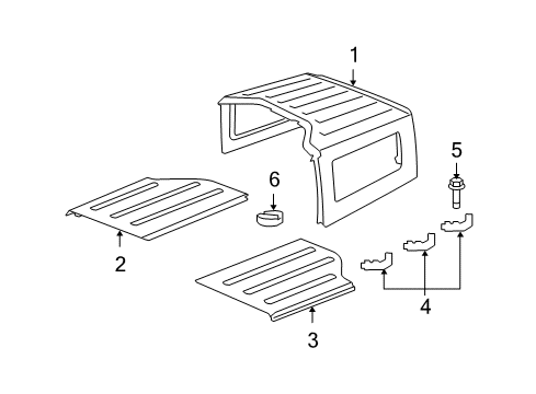 2009 Jeep Wrangler Top & Components Diagram