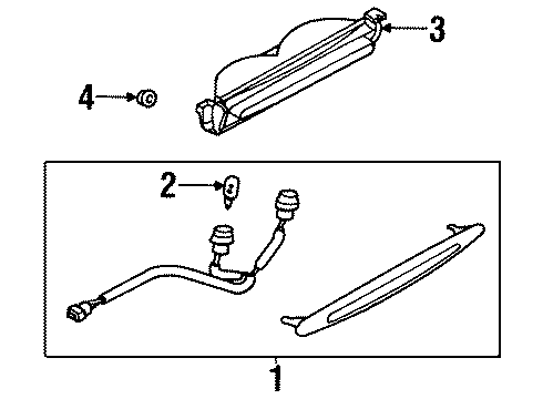 1999 Dodge Avenger High Mount Lamps Diagram