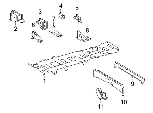2005 Dodge Sprinter 3500 Frame & Components Diagram 1 - Thumbnail