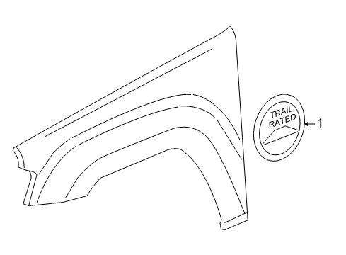 2009 Jeep Grand Cherokee Exterior Trim - Fender Diagram