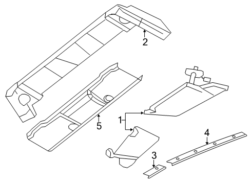 2011 Chrysler 200 Interior Trim - Roof Diagram