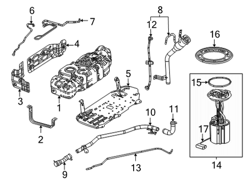 2025 Jeep Wagoneer L Fuel System Components Diagram