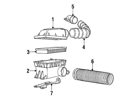 1985 Chrysler New Yorker Air Inlet Diagram