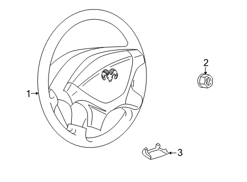 2001 Chrysler Sebring Steering Column & Wheel, Shroud, Switches & Levers Diagram 6 - Thumbnail