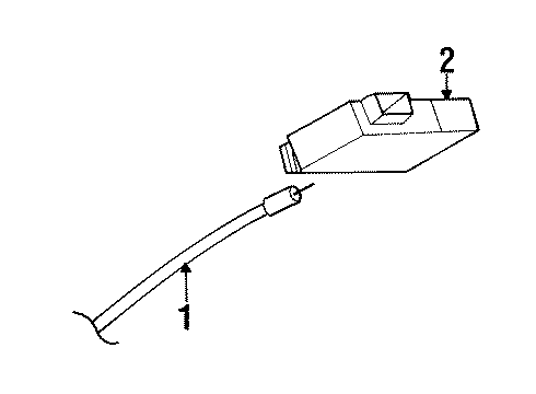 1999 Chrysler LHS Antenna & Radio Diagram