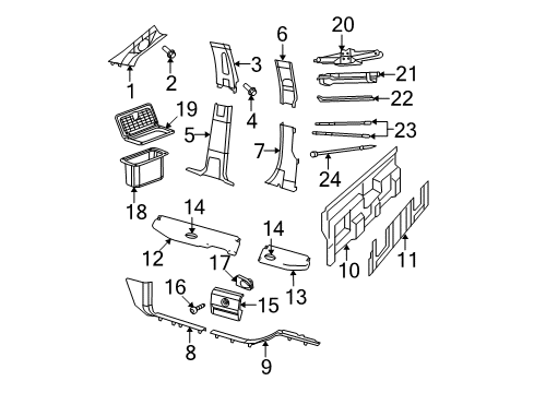 2011 Ram 1500 Interior Trim - Cab Diagram 2 - Thumbnail