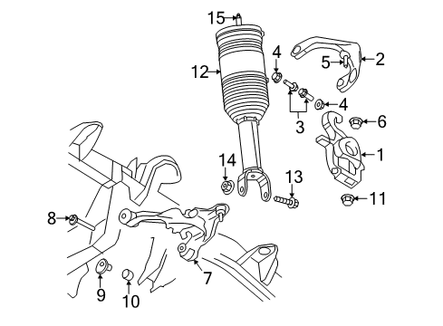 2019 Ram 1500 Classic Shocks & Suspension Components - Front Diagram 1 - Thumbnail