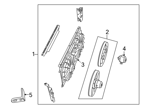 2008 Jeep Patriot Cooling System, Radiator, Water Pump, Cooling Fan Diagram 1 - Thumbnail