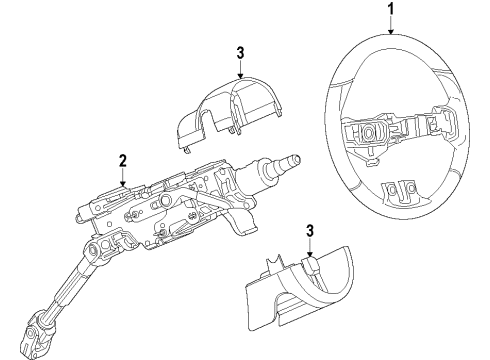 2014 Dodge Dart Steering Column & Wheel, Steering Gear & Linkage Diagram 1 - Thumbnail
