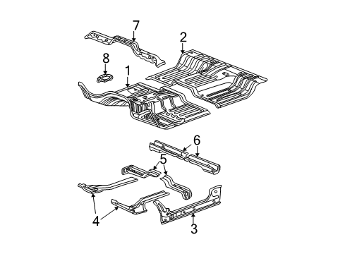 2003 Dodge Ram 2500 Cab - Floor Diagram