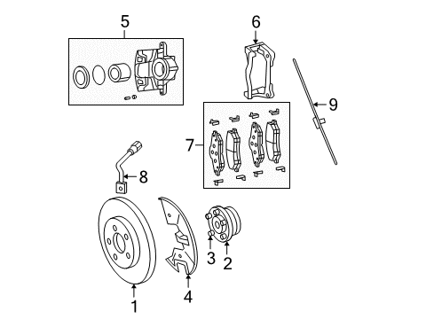 2019 Dodge Grand Caravan Front Brakes Diagram