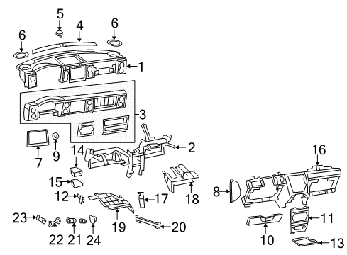 2009 Jeep Commander Instrument Panel Diagram