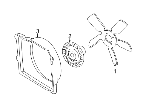 2001 Jeep Grand Cherokee Cooling System, Radiator, Water Pump, Cooling Fan Diagram