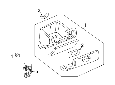 2009 Dodge Durango Glove Box Diagram 1 - Thumbnail