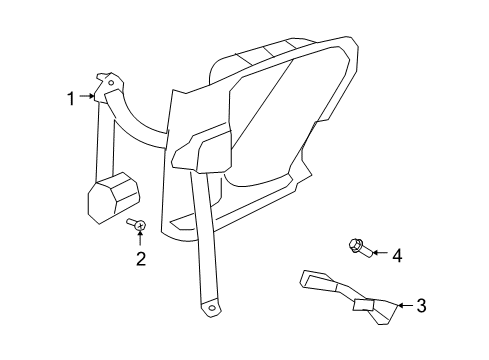2009 Jeep Compass Rear Seat Belts Diagram