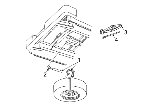 2007 Dodge Dakota Spare Tire Carrier Diagram