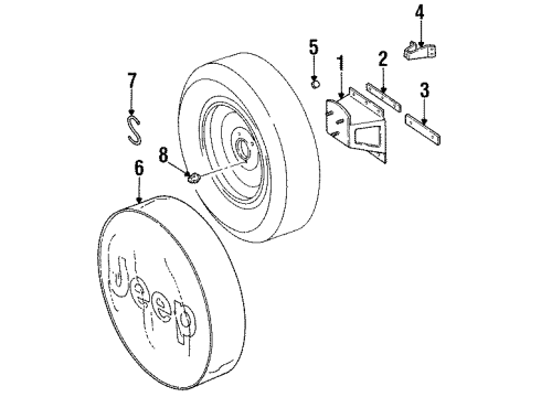 1989 Jeep Wrangler Spare Tire Carrier Diagram