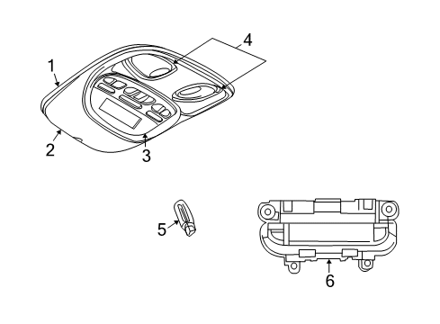 2008 Chrysler Aspen Overhead Console Diagram