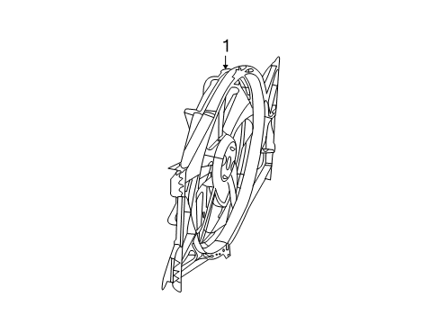 2012 Ram 1500 Cooling System, Radiator, Water Pump, Cooling Fan Diagram 3 - Thumbnail