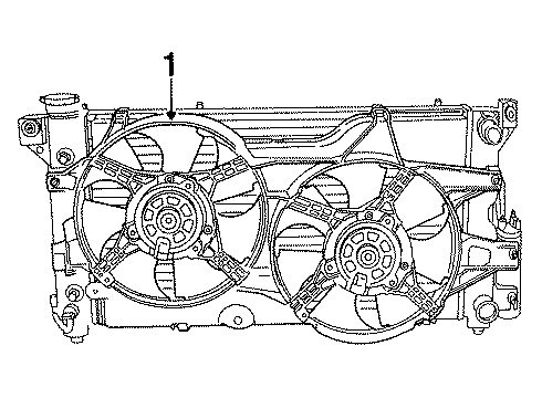 1996 Dodge Grand Caravan Cooling System, Radiator, Water Pump, Cooling Fan Diagram 1 - Thumbnail