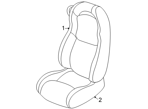 2008 Dodge Viper Front Seat Components Diagram