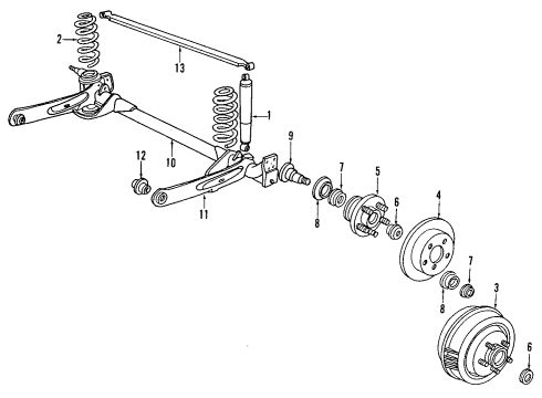 1988 Dodge Dynasty Suspension Control Diagram