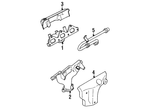 1995 Dodge Stealth Exhaust Manifold Diagram 2 - Thumbnail