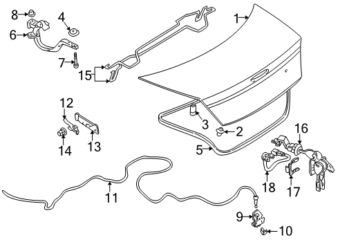 2005 Dodge Stratus Trunk Diagram
