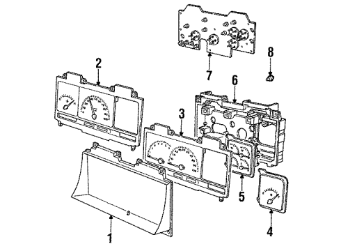 1993 Dodge Caravan Instrument Gauges Diagram