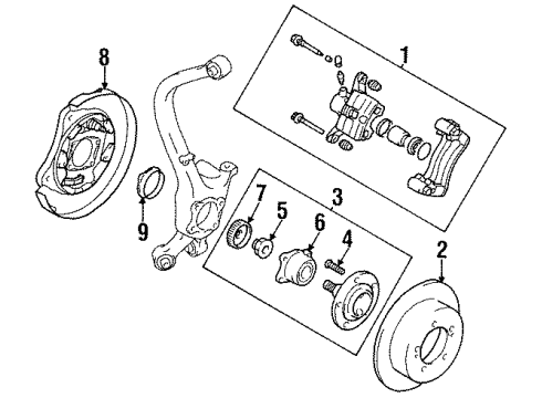 1997 Chrysler Sebring Rear Brakes Diagram