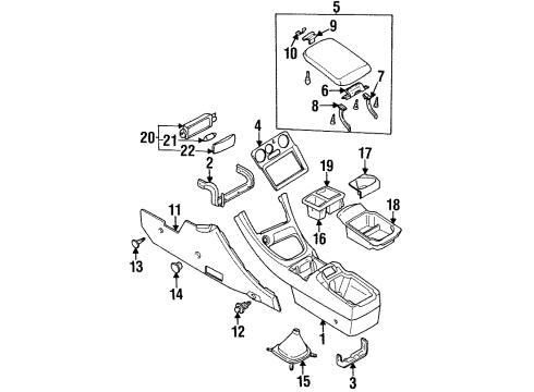 1999 Dodge Avenger Center Console Diagram