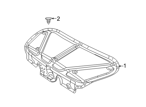2013 Dodge Challenger Interior Trim - Trunk Lid Diagram