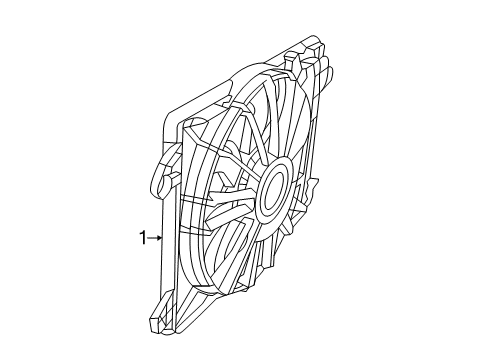 2013 Dodge Challenger Cooling System, Radiator, Water Pump, Cooling Fan Diagram 1 - Thumbnail