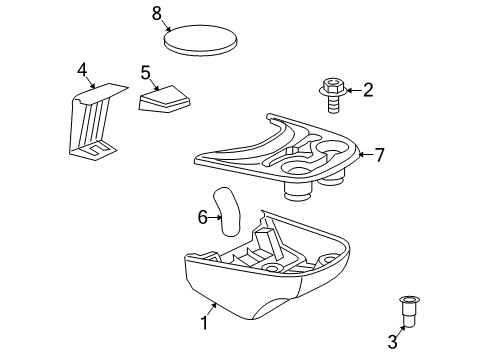 2004 Dodge Sprinter 3500 Front Console Diagram
