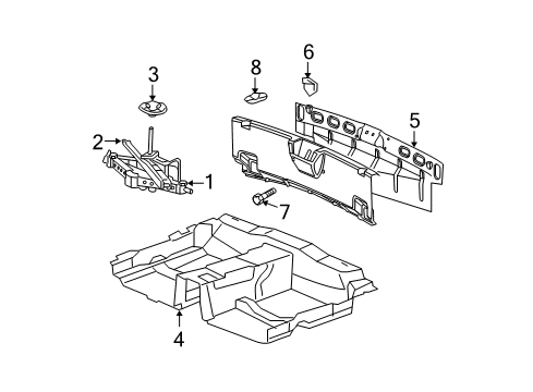 2006 Dodge Magnum Interior Trim - Rear Body Diagram