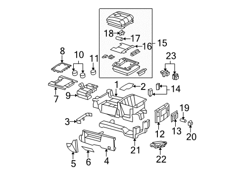 2011 Ram 1500 Center Console Diagram
